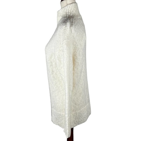 VINCE WOOL BLEND NUBBY TURTLENECK SWEATER IN CREAM NWT WOMEN'S SIZE XS - Picture 5 of 16